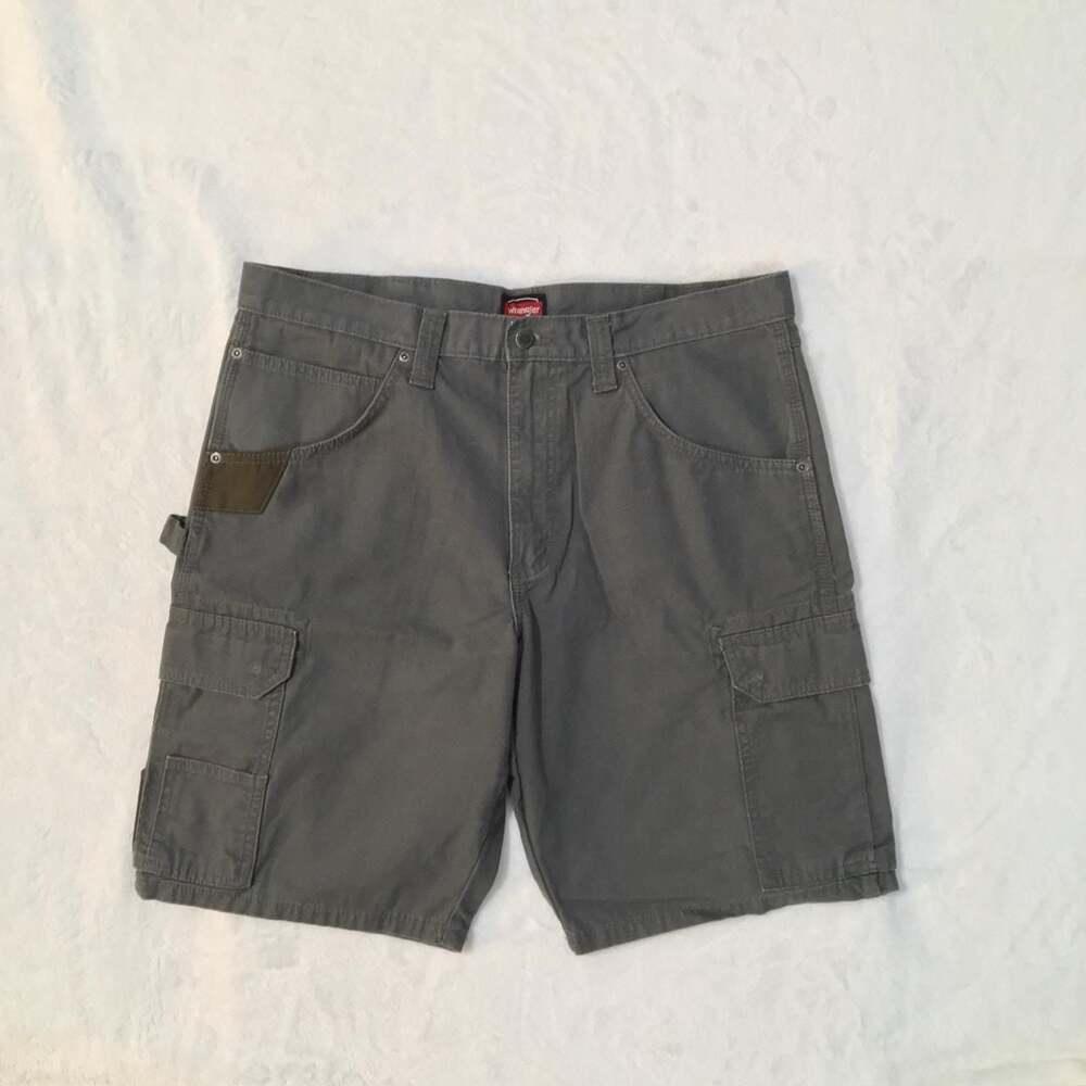 Wrangler Workwear Cargo Shorts Gray Size 34